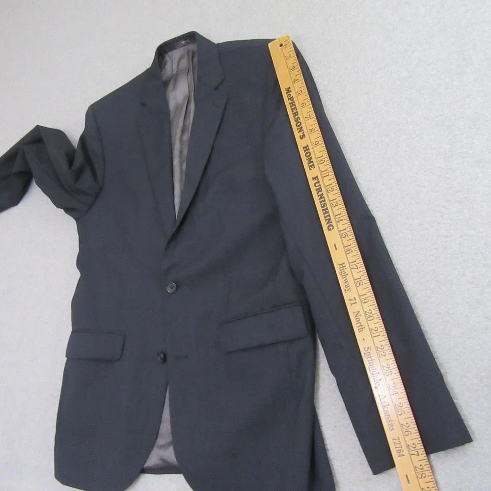 Joe Joseph Abboud Sport Coat Mens‎ 40L Navy Blue Wool Two Button Blazer